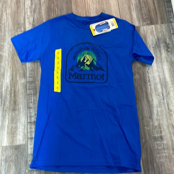 MARMOT Blue Mountain Works T-Shirt - Picture 1 of 3